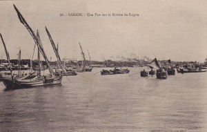 Une Vue Sur La Riviere De Saigon, Saigon, Vietnam, Asia, 1900-1910s