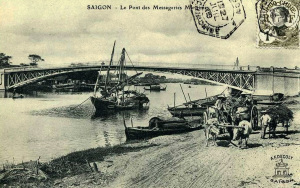 Saigon - Le pont des Messageries Maritimes